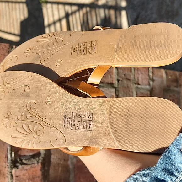 Pierre Dumas brown and gold sandals - Picture 4 of 5